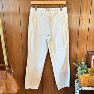 J.Crew White Slouchy Boyfriend‎ Chino Pants Size 25